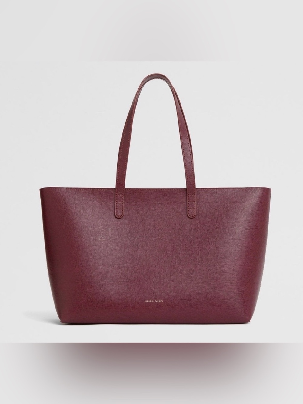 Mansur Gavriel Wine Leather Tote